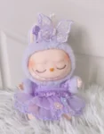 Labubu clothes purple butterfly flower fairy skirt three-piece suit