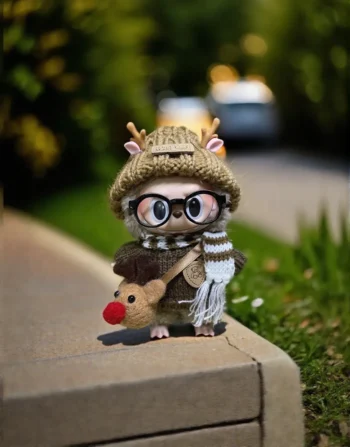 Labubu clothing suit Elk suit diy cute hat