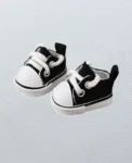 Black canvas shoes