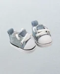 Denim blue canvas shoes