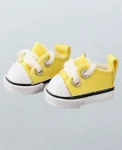 Yellow canvas shoes
