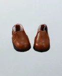 Brown leather boots