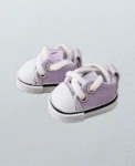 Purple canvas shoes