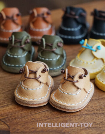 Labubu small shoes cowhide handmade