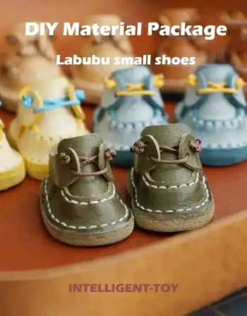 Labubu small shoes cowhide handmade DIY material package