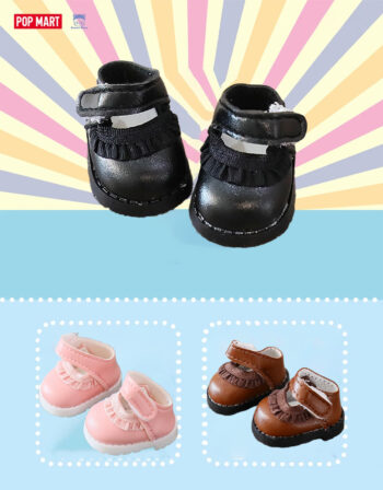 Labubu multicolor cute lace leather shoes