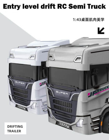 Entry level drift RC Semi Truck with Gyroscope Two-Speed Gears and Drift Tires