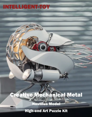 Creative Mechanical Metal Nautilus Model